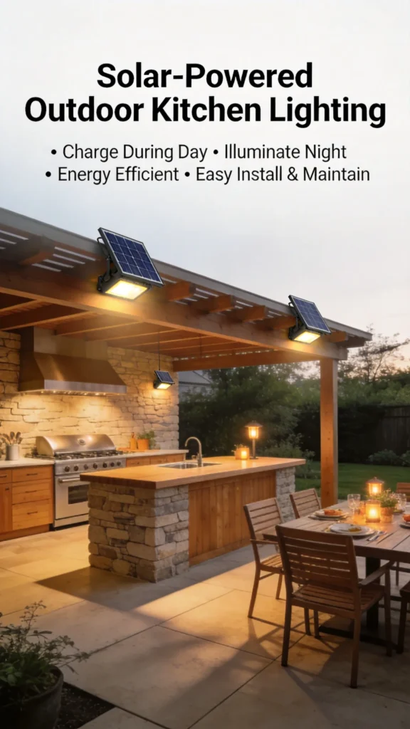 outdoor kitchen lighting ideas